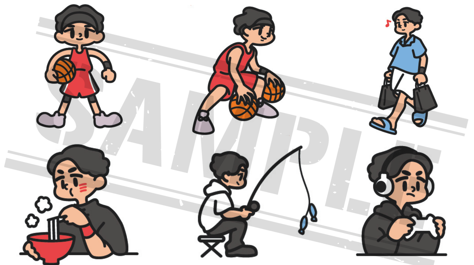 イラスト制作中